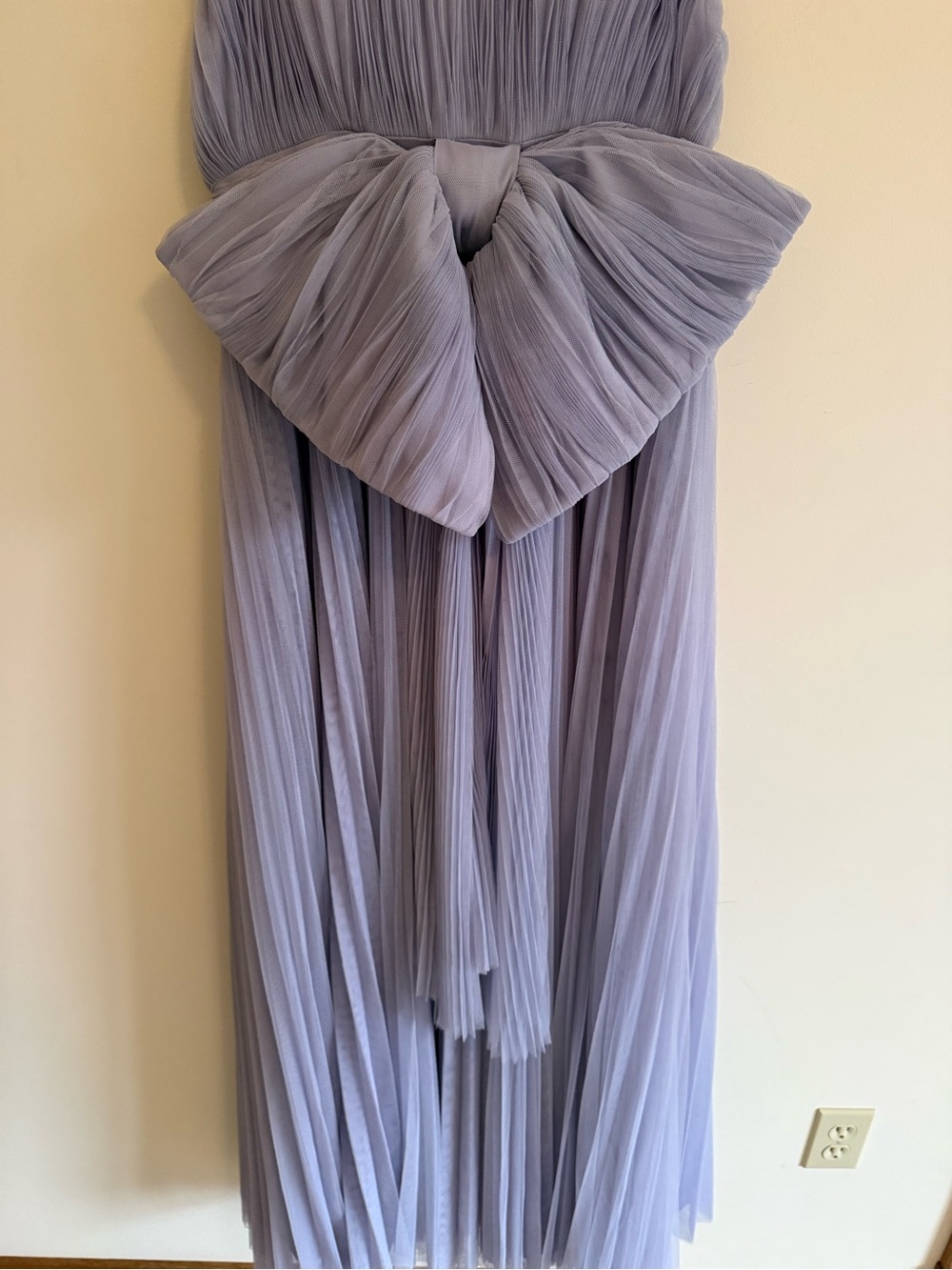 Hutch Dusty Lavender Strapless Tulle Dress - Picture 3 of 6
